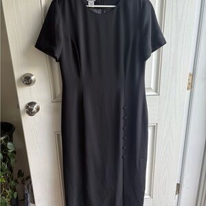 Jacqueline Ferrar Classic Black Midi Dress